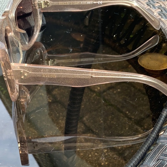 CELINE GLITTER FRAME NUETRAL SUNGLASSES, CASE, CLEANING CLOTH & CARE BOOKLET NWT - Picture 6 of 12